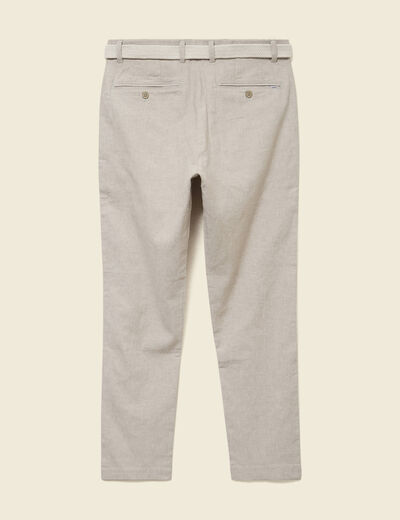 Chino coupe droite longueur 32 vert kaki homme
