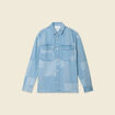 Surchemise en jean denim bleach homme