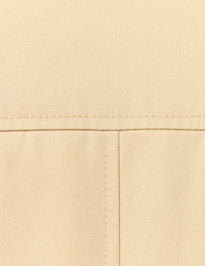 Trench long doublé beige femme