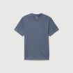T-shirt cintr&eacute; col rond manches courtes bleu gris homme
