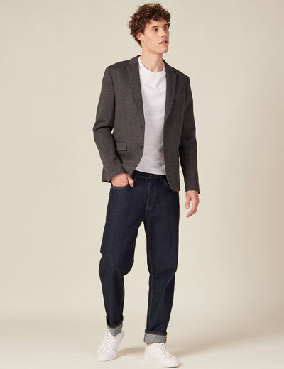 Veste esprit blazer droite gris homme