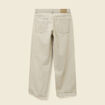 Jeans large 5 poches denim beige homme