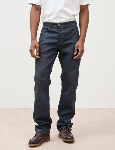 Jeans regular used denim gris homme