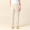 Pantalon chino droit beige homme