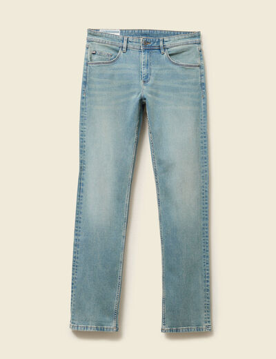 Jeans straight longueur 34 denim denim dirty homme