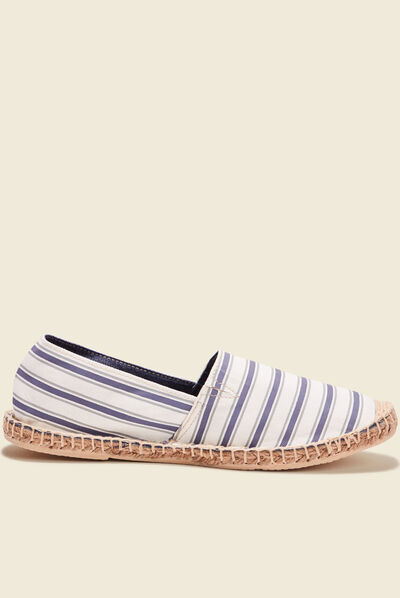 Espadrilles en toile bleu gris homme