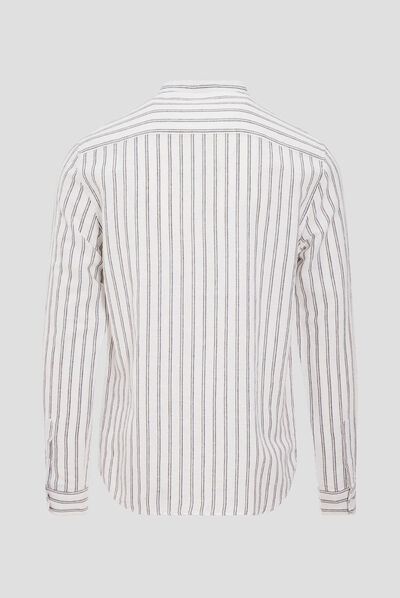 Chemise manches longues ecru homme