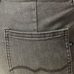 Jeans bootcut cropped taille haute denim gris femme