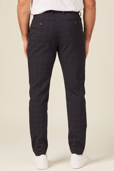 Pantalon chino slim gris foncé homme