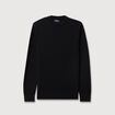 Pull col rond noir homme