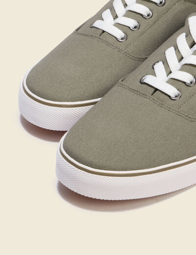 Tennis vert kaki homme