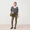 Pantalon Audrey - skinny push up vert kaki femme
