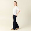 Blouse manches courtes bleu ciel femme