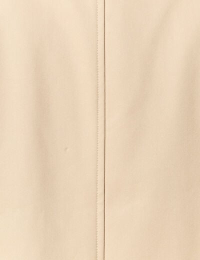 Trench mi-long col montant beige homme
