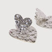 Boucles d'oreilles couleur argent femme
