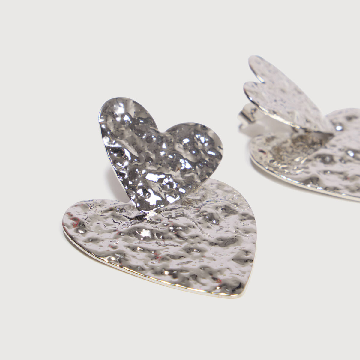 Boucles d'oreilles couleur argent femme