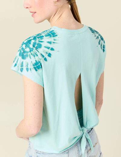 T-shirt éco-responsable vert pastel femme