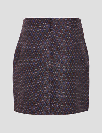 Jupe droite noir femme