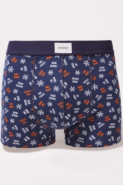 Lot boxer et chaussettes bleu marine homme