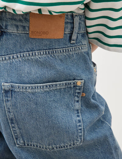 Jeans loose taille standard en coton denim used femme