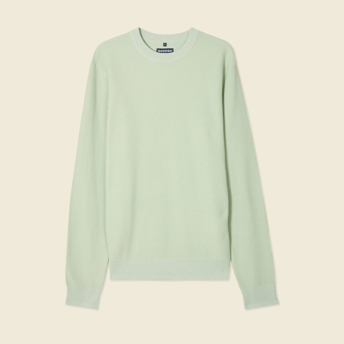 Pull éco-responsable vert clair homme