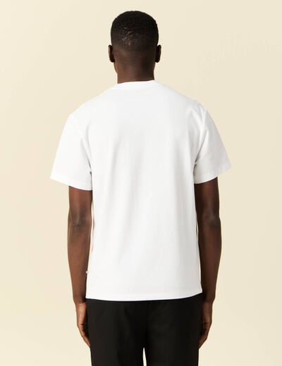 T-shirt manches courtes blanc homme