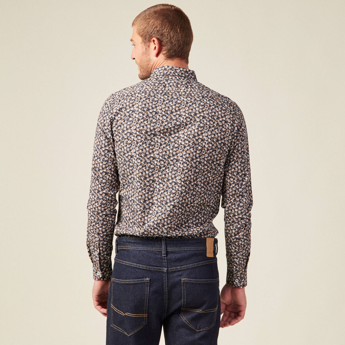 Chemise bleu marine homme