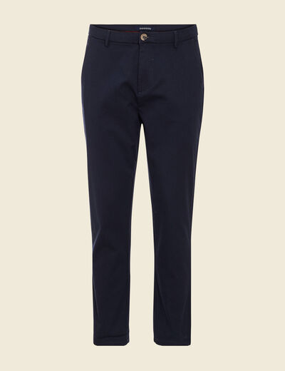 Pantalon chino 7/8ème bleu marine homme