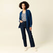 T-shirt manches courtes bleu femme