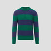 Pull manches longues bleu marine homme