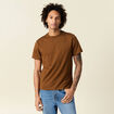 T-shirt éco-responsable marron homme