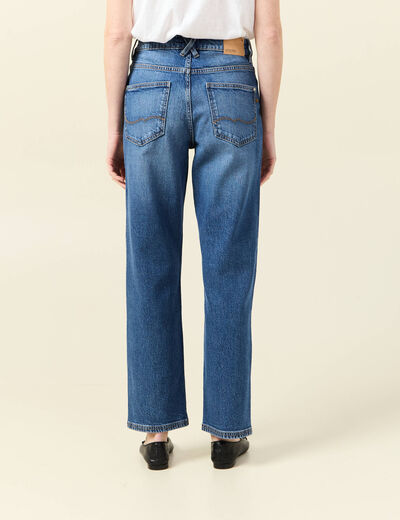 Jeans droit 7/8ème denim stone femme
