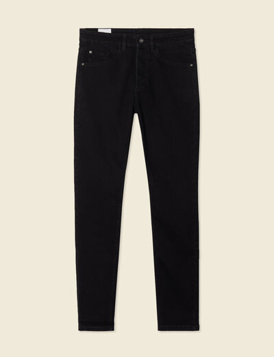 Jeans skinny tapered denim noir homme