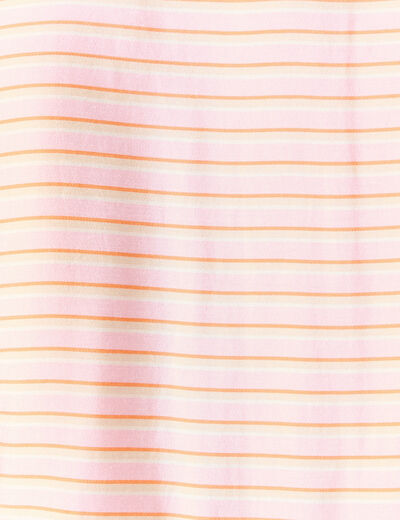 Chemise oversize manches longues fluides rose femme