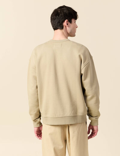 Sweat manches longues gris homme