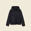 Blouson capuche doublure noir homme