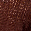 Pull manches 3/4 ajouré bordeaux femme