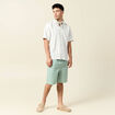 Chemise manches courtes vert homme