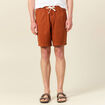 Bermuda droit à coulisse marron cognac homme