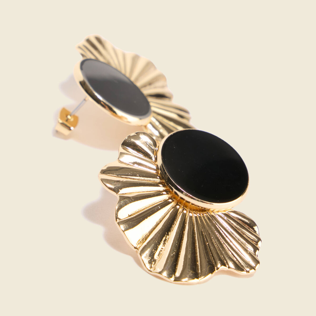 Boucles d'oreilles noir femme