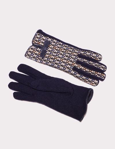 Gants bleu marine femme