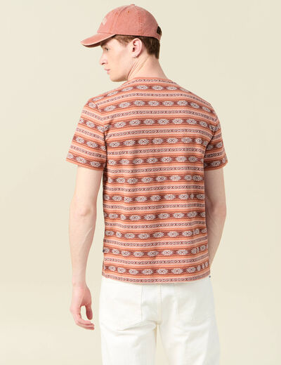 T-shirt manches courtes rose homme