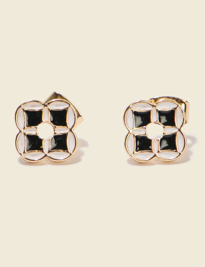 Boucles d'oreilles multicolore femme