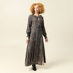 Robe manches longues noir femme