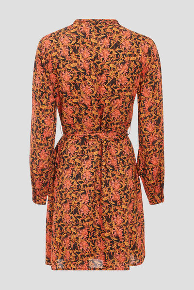 Robe droite éco-responsable noir femme