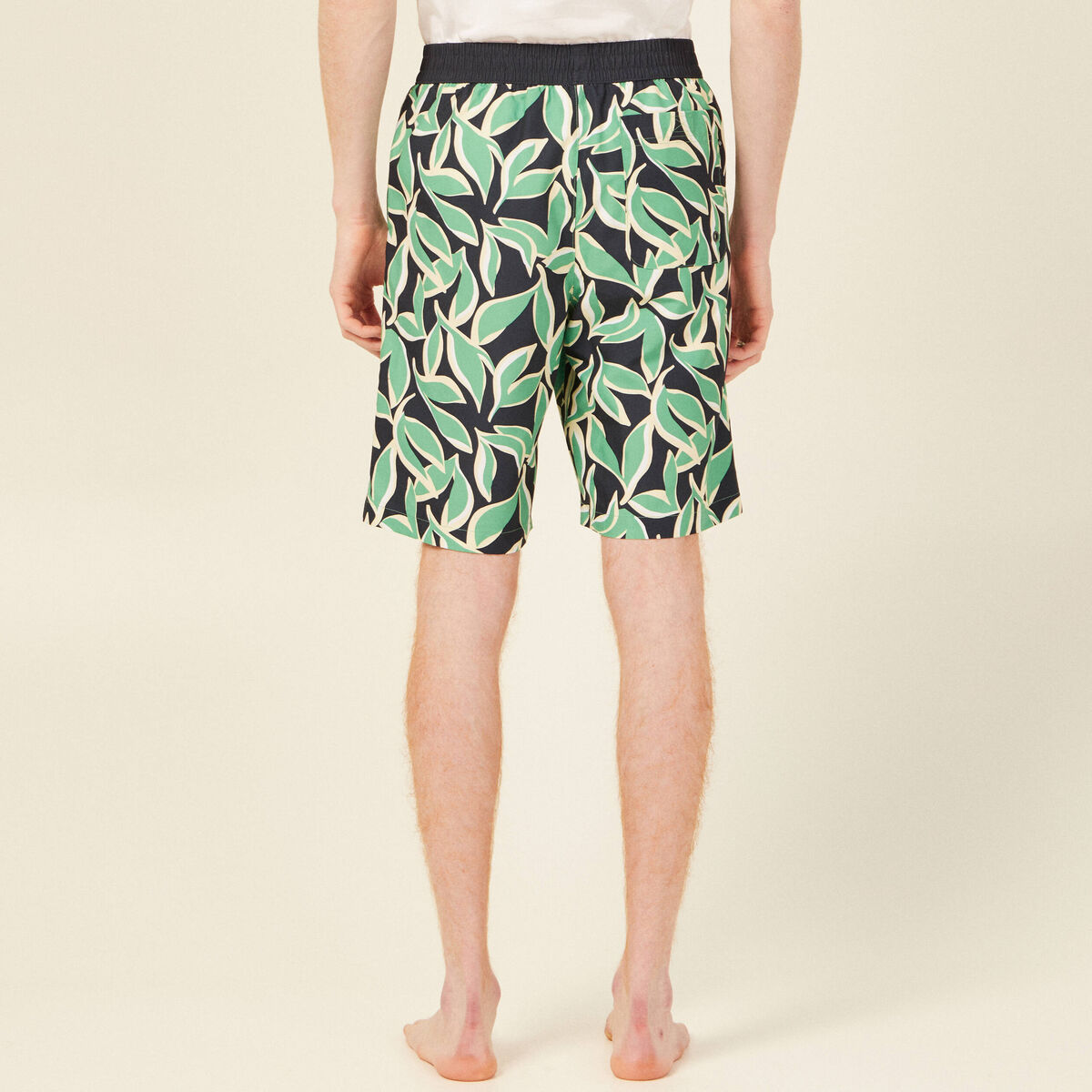 Bermuda de bain vert homme