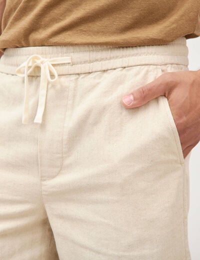 Bermuda ecru homme