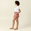 Short droit marron foncé femme