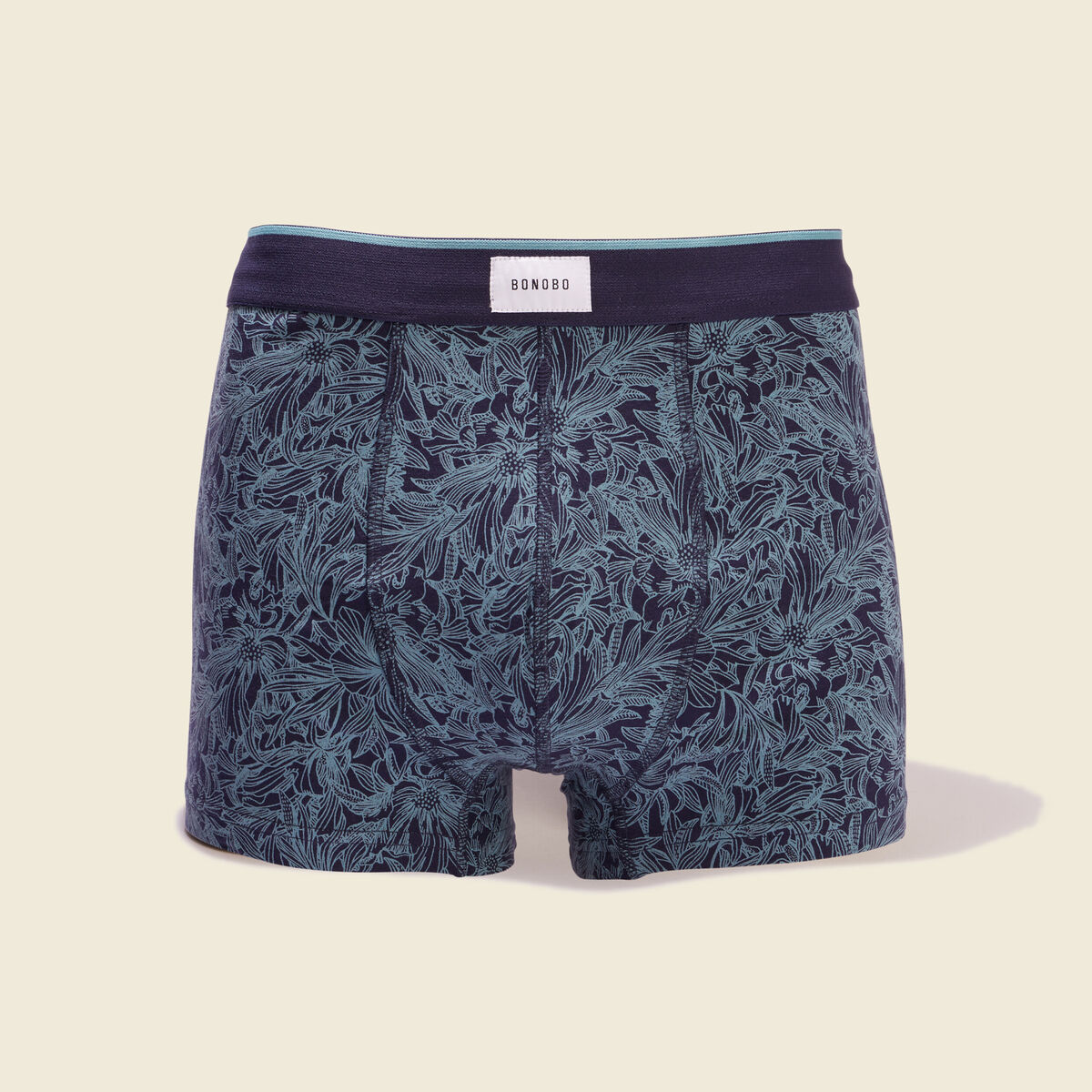 Lot 2 boxers bleu pétrole homme