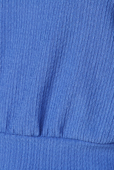T--shirt manches courtes bleu electrique femme